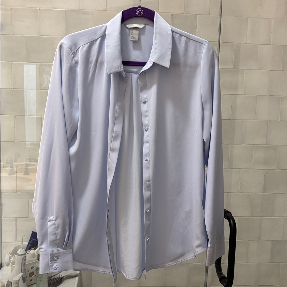 H&M Classic baby blue Shirt size 8